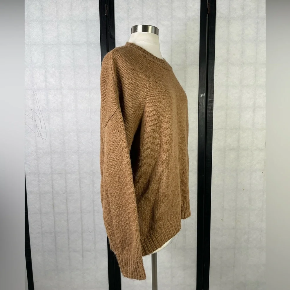 J. Crew Classic Brown Crew Neck Sweater. L